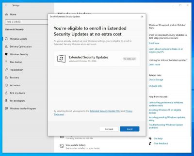 Microsoft назвала ключову вимогу для оновлень Windows 10 після 2025 року