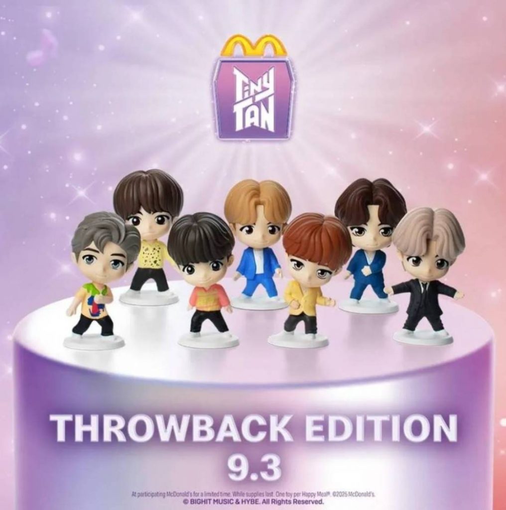 Колекція TinyTAN від BTS стане доступною в McDonald’s Україна