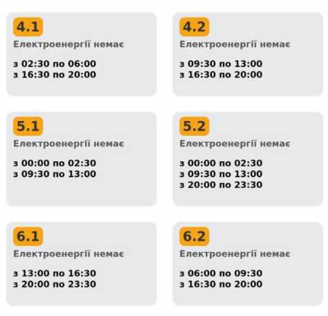 Планові відключення світла у Львові 28 січня 2026: новий графік