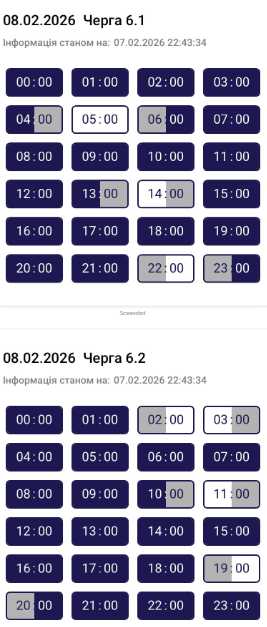 Погодинні відключення світла у Тернополі — графік на 8 лютого 2026