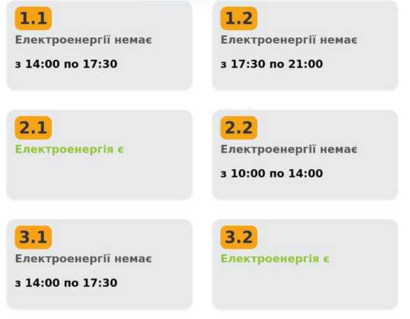 Відключення електроенергії у Львові та області: графік на 13 лютого 2026