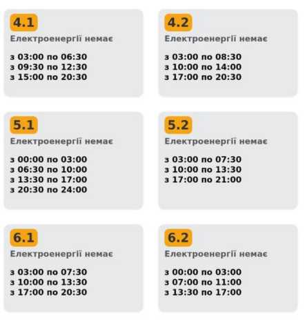 Відключення електроенергії у Львові та області: графік на 12 лютого 2026