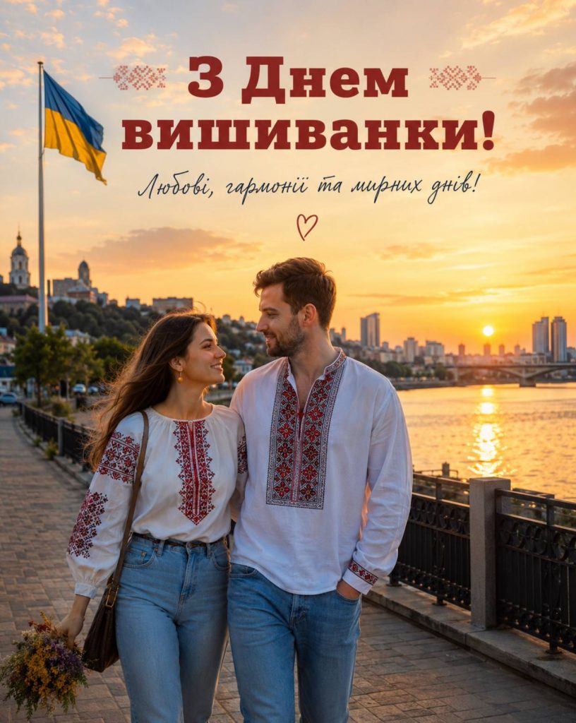 21 травня 2026 — День вишиванки в Україні: привітання яскравим листівками, картинками, віршами і прозою