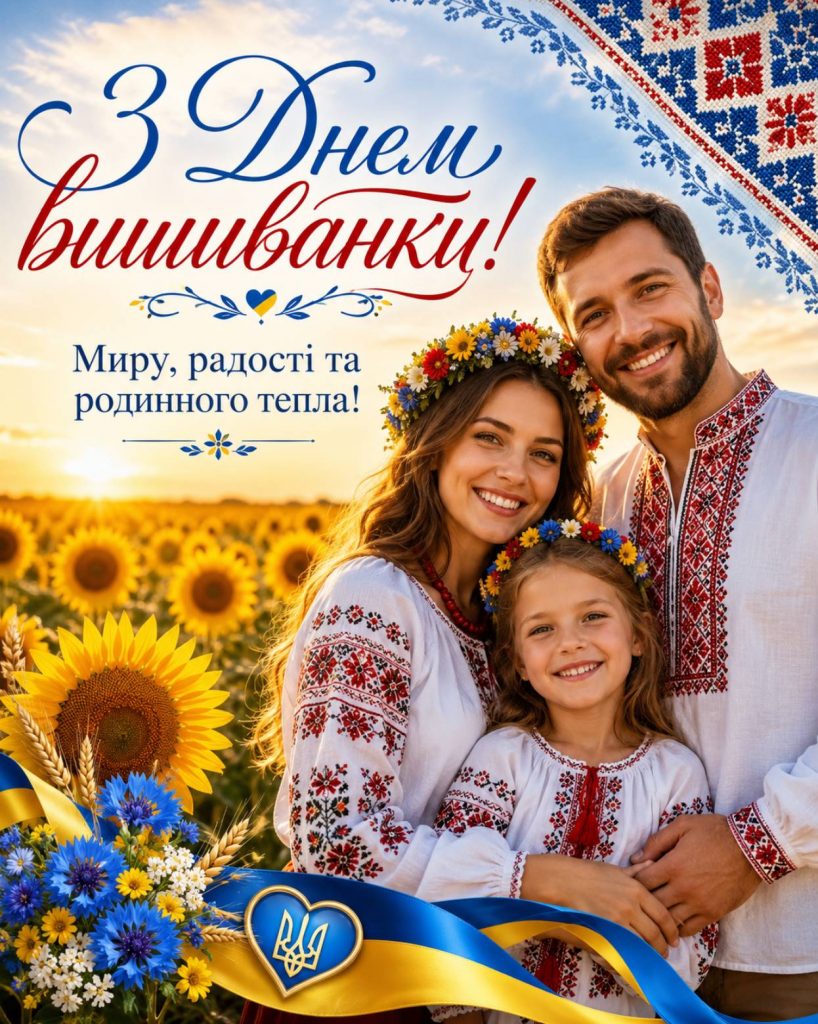 21 травня 2026 — День вишиванки в Україні: привітання яскравим листівками, картинками, віршами і прозою