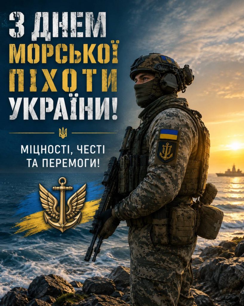 День морської піхоти України 23 травня 2026: привітання яскравим листівками, картинками, віршами і прозою