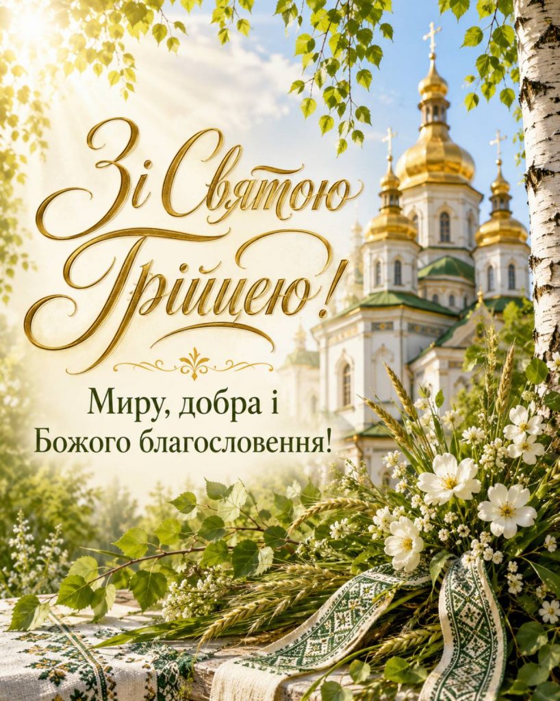 Свята Трійця 31 травня 2026: привітання яскравим листівками, картинками, віршами і прозою