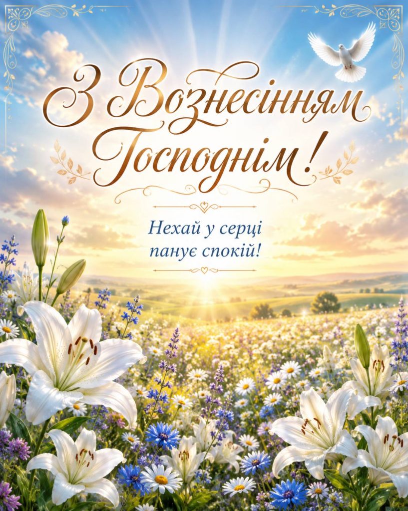 Вознесіння Господнє 21 травня 2026: історія свята, традиції, картинки для привітання, листівки та проза