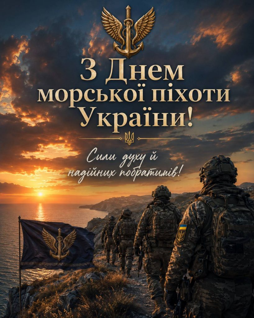 День морської піхоти України 23 травня 2026: привітання яскравим листівками, картинками, віршами і прозою