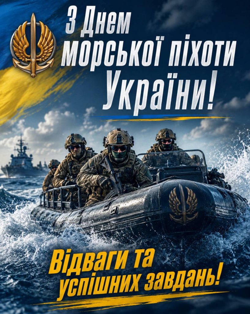 День морської піхоти України 23 травня 2026: привітання яскравим листівками, картинками, віршами і прозою