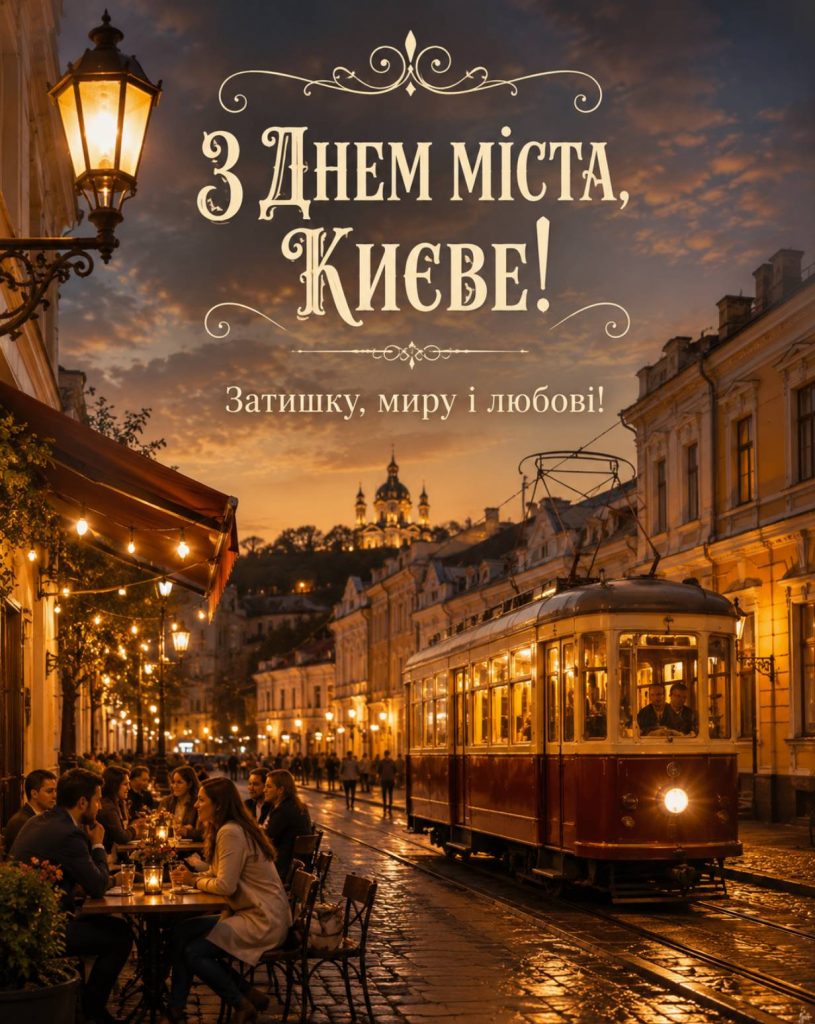 31 травня 2026 — День міста Києва: привітання яскравим листівками, картинками, віршами і прозою