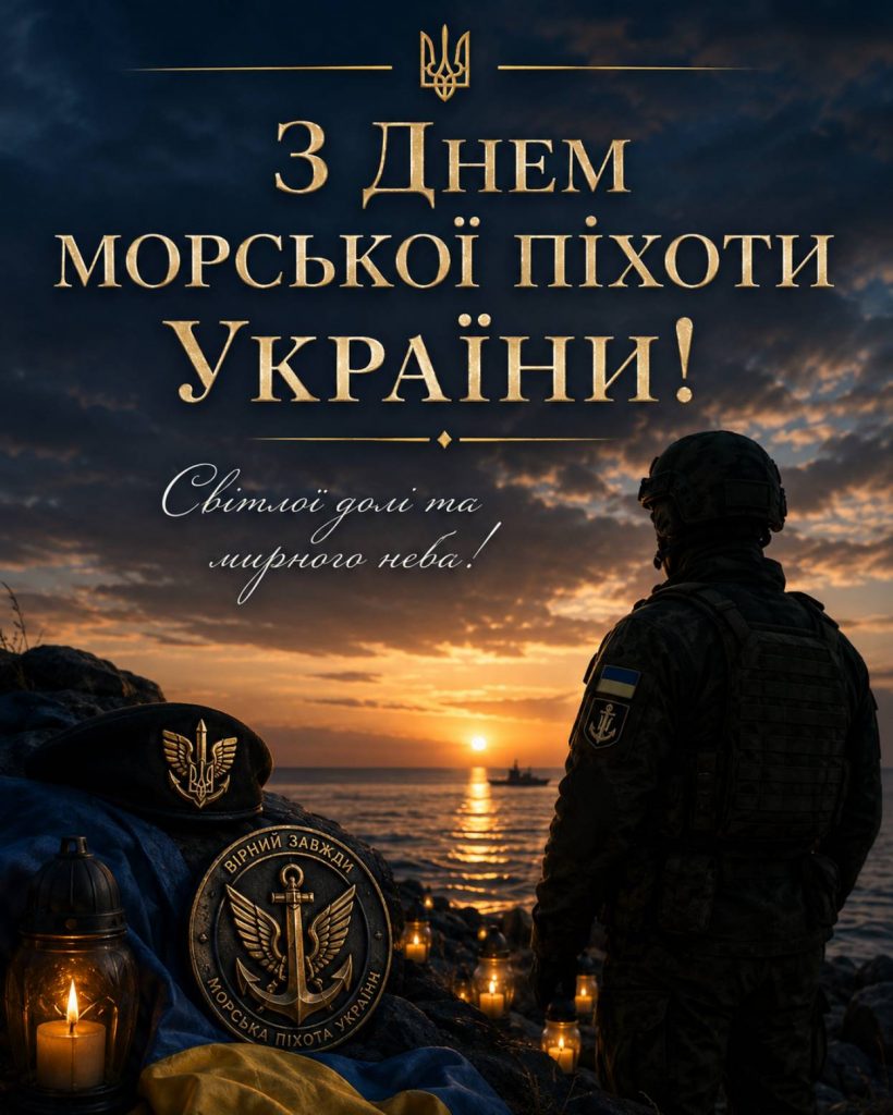 День морської піхоти України 23 травня 2026: привітання яскравим листівками, картинками, віршами і прозою