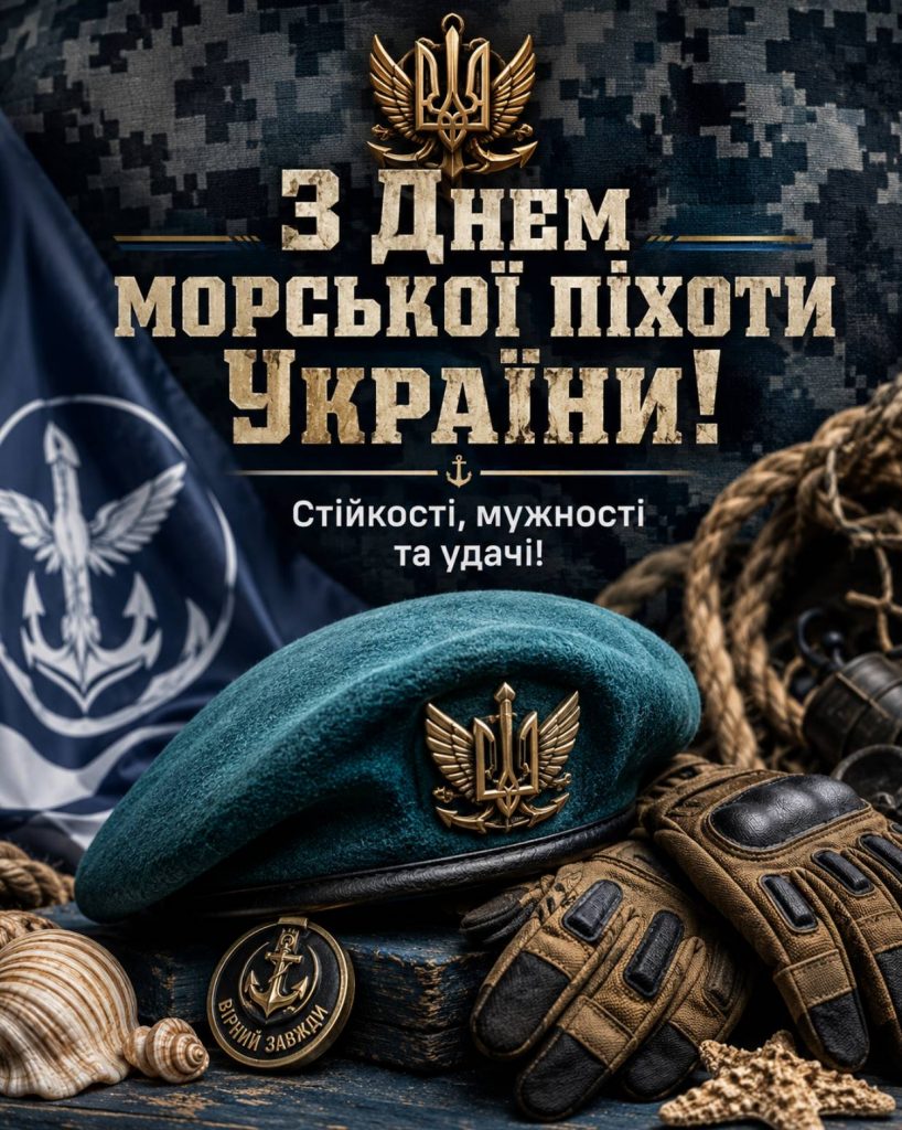 День морської піхоти України 23 травня 2026: привітання яскравим листівками, картинками, віршами і прозою