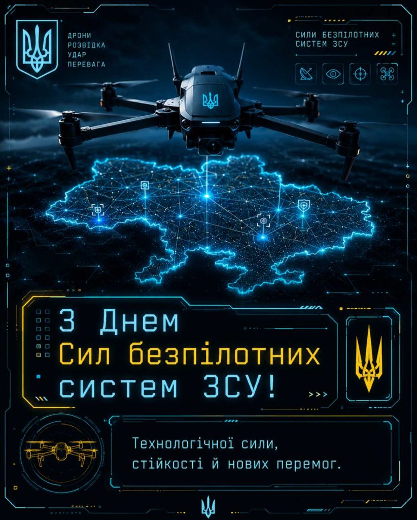 11 червня 2026 - День Сил безпілотних систем ЗСУ: історія свята, привітання яскравим листівками, картинками, віршами і прозою