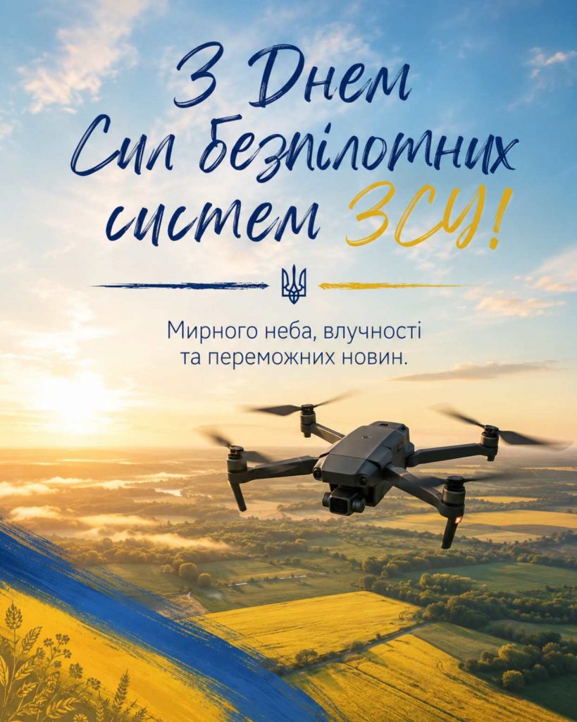 11 червня 2026 - День Сил безпілотних систем ЗСУ: історія свята, привітання яскравим листівками, картинками, віршами і прозою