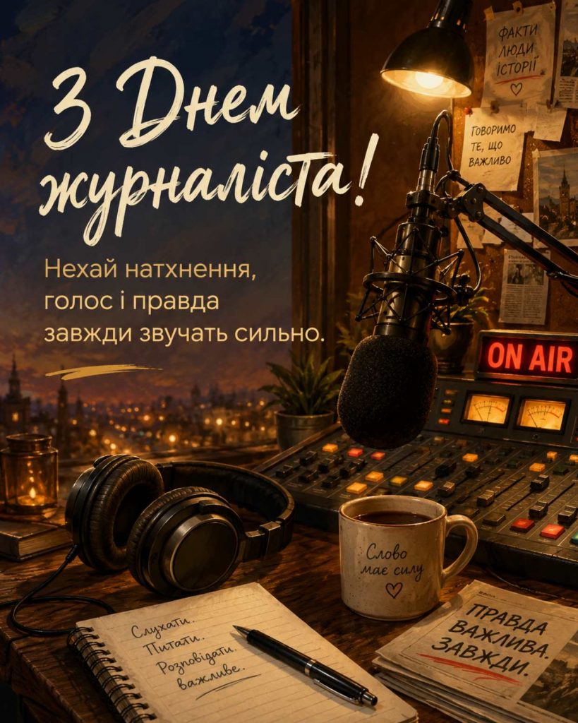 06 червня 2026 — День журналіста: історія свята, традиції, привітання яскравим листівками, картинками, віршами і прозою