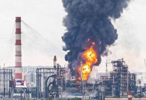 Після атаки українських дронів у Москві загорівся ключовий НПЗ, що забезпечує значну частину столиці РФ бензином і дизельним пальним.