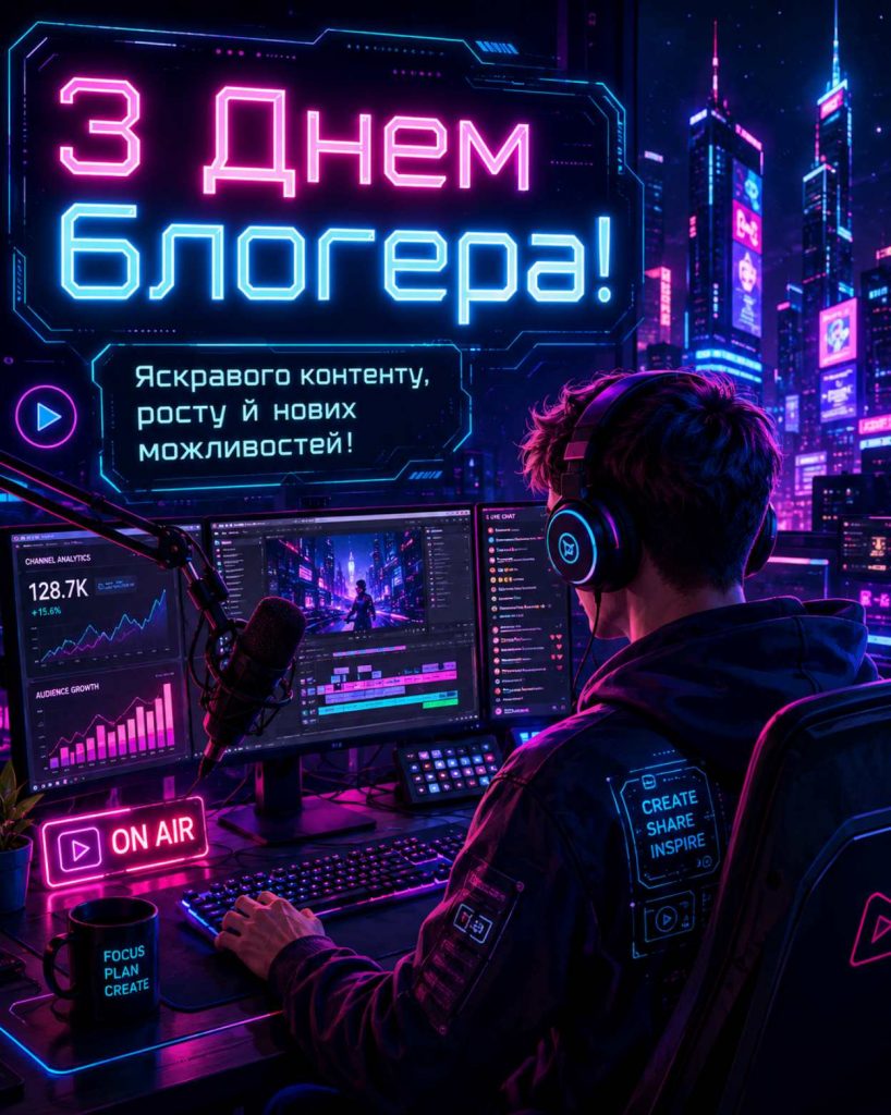 14 червня 2026 – Міжнародний день блогера: історія свята, привітання яскравим листівками, картинками, віршами і прозою