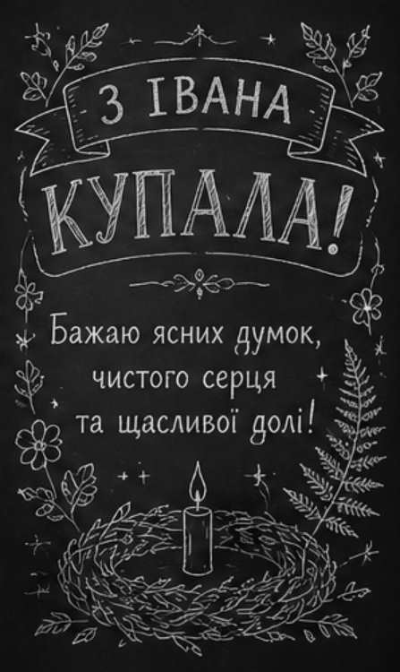 23 червня — Івана Купала: історія свята, привітання яскравим листівками, картинками, віршами і прозою