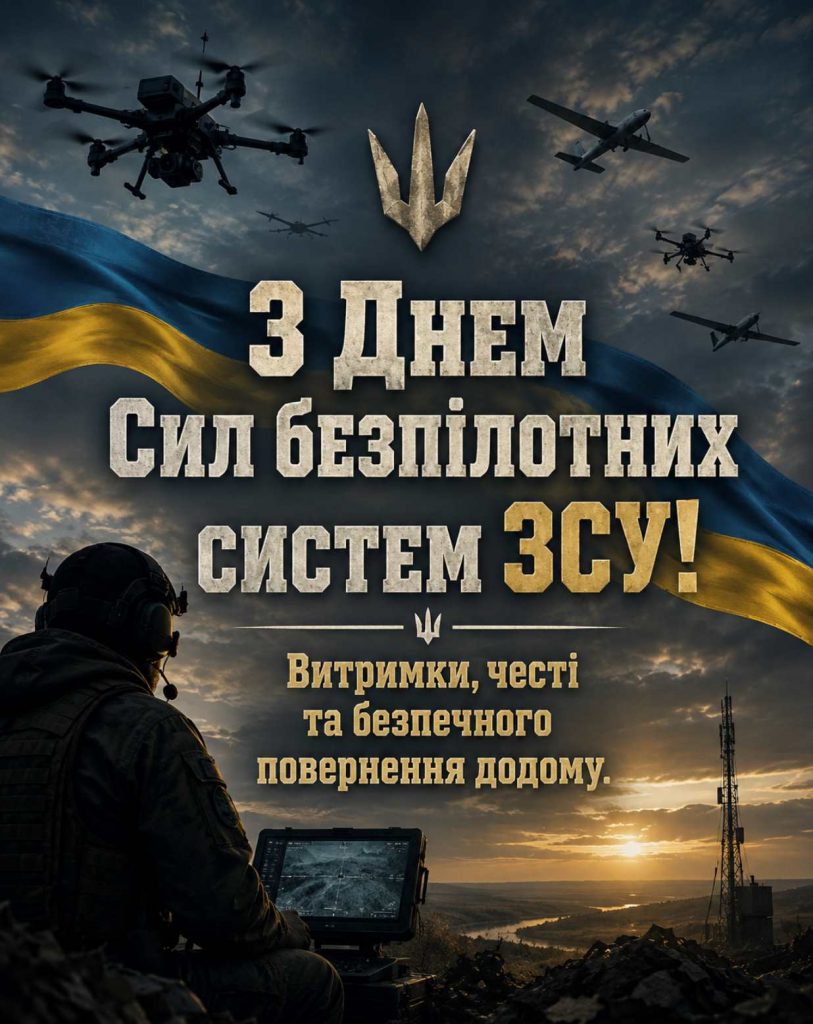 11 червня 2026 - День Сил безпілотних систем ЗСУ: історія свята, привітання яскравим листівками, картинками, віршами і прозою