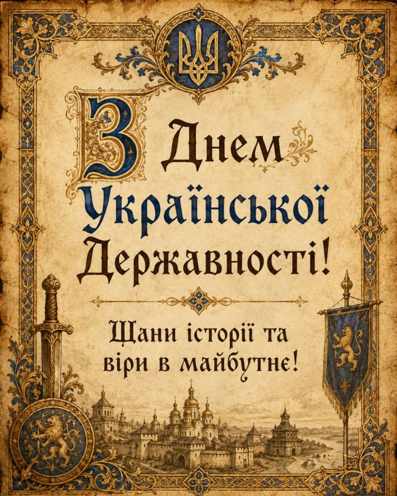 15 липня 2026 — День Української Державності: історія свята, традиції та привітання яскравим листівками, картинками, віршами і прозою