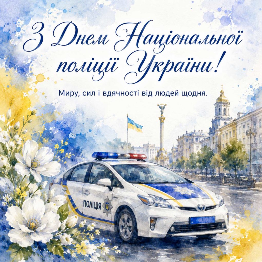 4 липня 2026 — День Національної поліції України: історія свята, привітання яскравим листівками, картинками, віршами і прозою