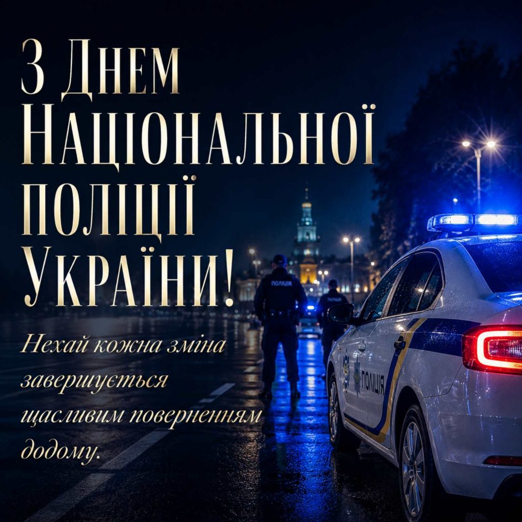4 липня 2026 — День Національної поліції України: історія свята, привітання яскравим листівками, картинками, віршами і прозою