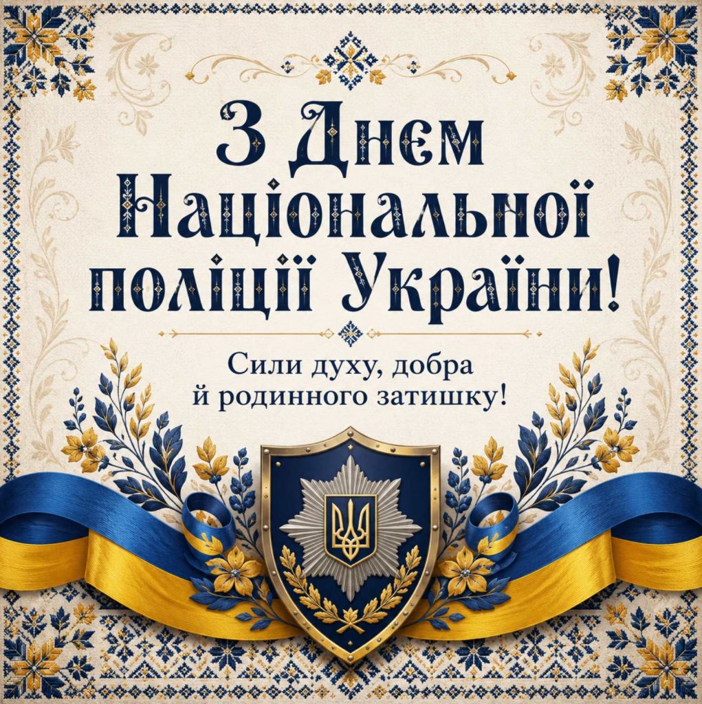 4 липня 2026 — День Національної поліції України: історія свята, привітання яскравим листівками, картинками, віршами і прозою