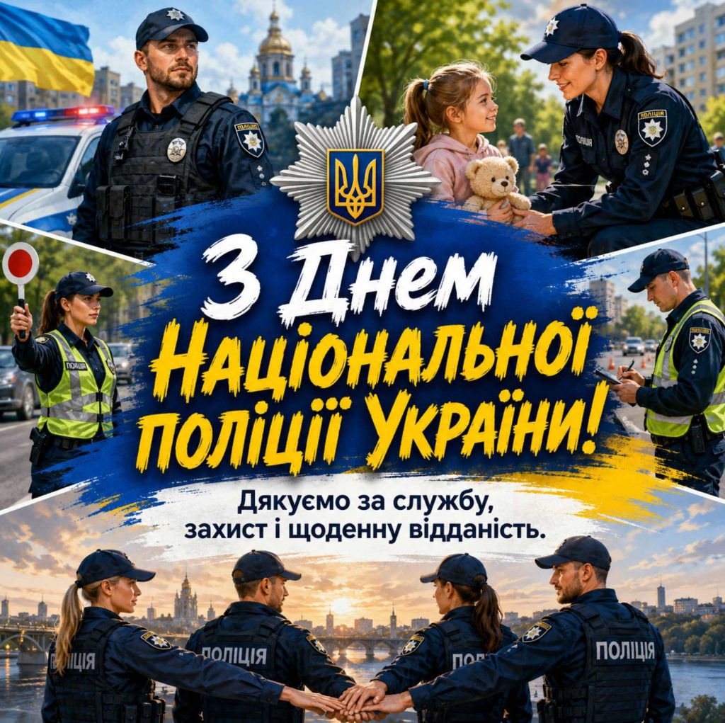 4 липня 2026 — День Національної поліції України: історія свята, привітання яскравим листівками, картинками, віршами і прозою