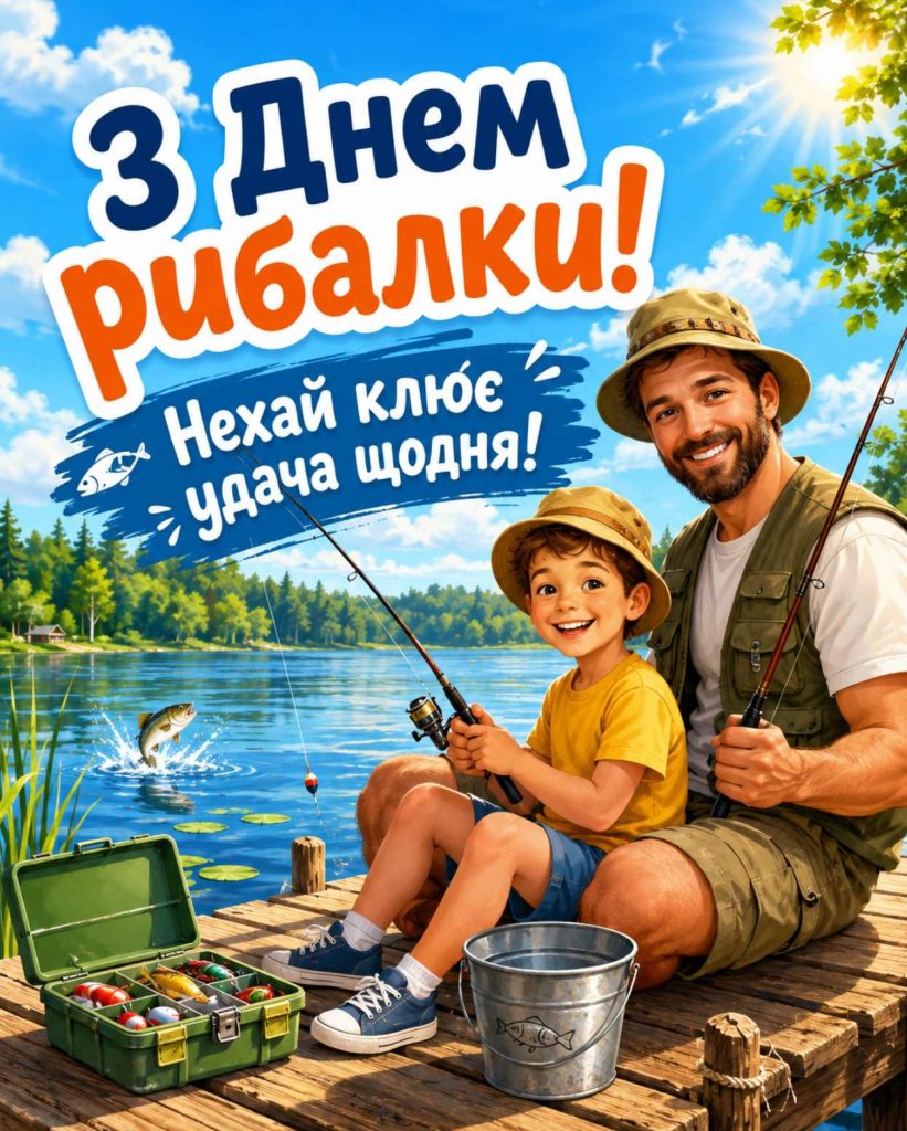 12 липня 2026 — День рибалки: історія свята, традиції та привітання яскравим листівками, картинками, віршами і прозою