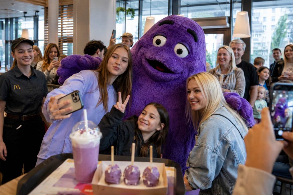 Тур Гримаса McDonald’s 2026, де побачити персонажа у Києві, Дніпрі, Одесі та Львові: повний розклад туру містами, адреси та години зустрічей