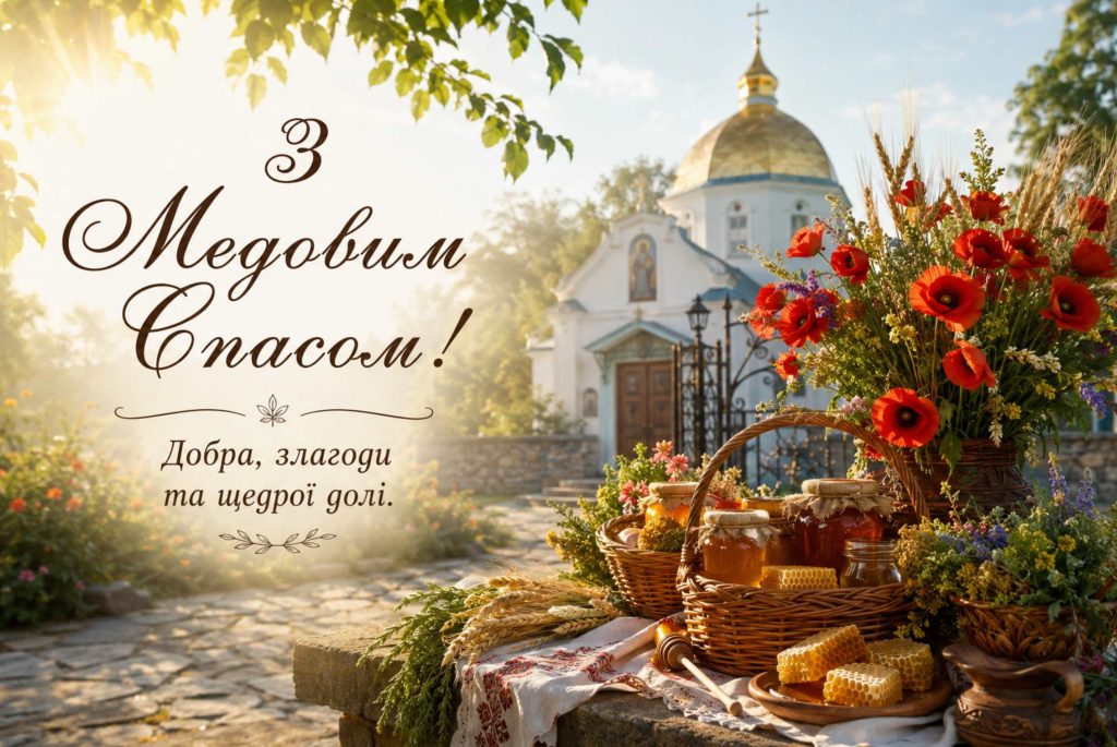 Медовий Спас 1 серпня 2026: історія, традиції та найкращі привітання картинками, віршами і прозою