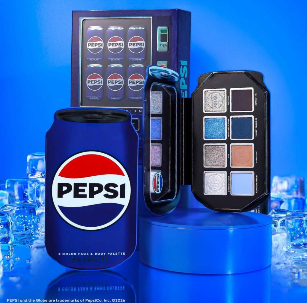 Pepsi та Glamlite випустили косметику з ароматами газованих напоїв: що увійшло до колекції, та ціни на продукцію