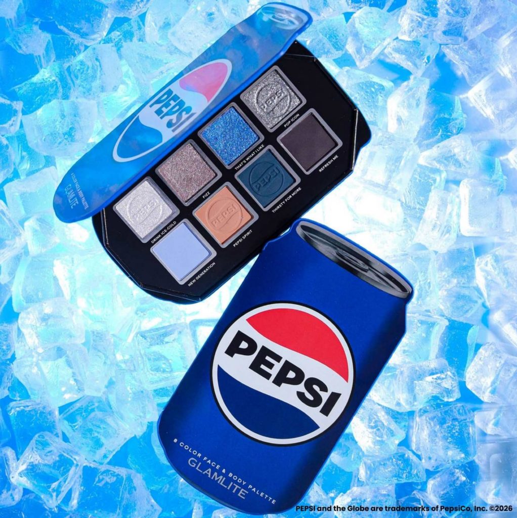 Pepsi та Glamlite випустили косметику з ароматами газованих напоїв: що увійшло до колекції, та ціни на продукцію