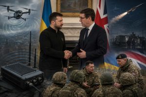 Дізнайтеся, як передача Україні прав на систему РЕБ Stone Cloak допоможе розгорнути її масове виробництво та що обговорять Зеленський і Бернем у Британії.