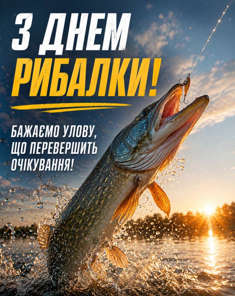 12 липня 2026 — День рибалки: історія свята, традиції та привітання яскравим листівками, картинками, віршами і прозою