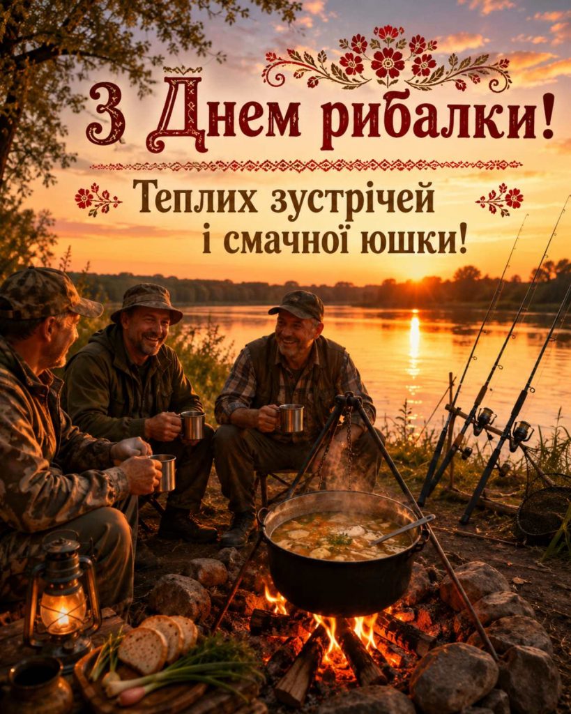 12 липня 2026 — День рибалки: історія свята, традиції та привітання яскравим листівками, картинками, віршами і прозою
