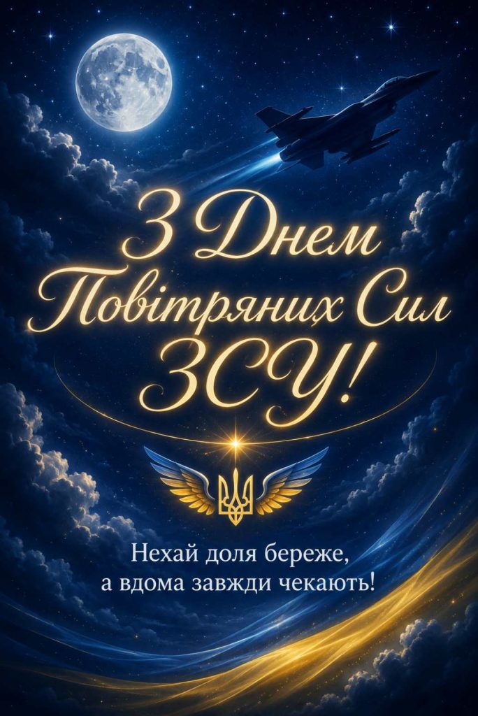 Коли День Повітряних Сил ЗСУ у 2026 році: дата, історія свята, традиції та привітання картинками, віршами і прозою