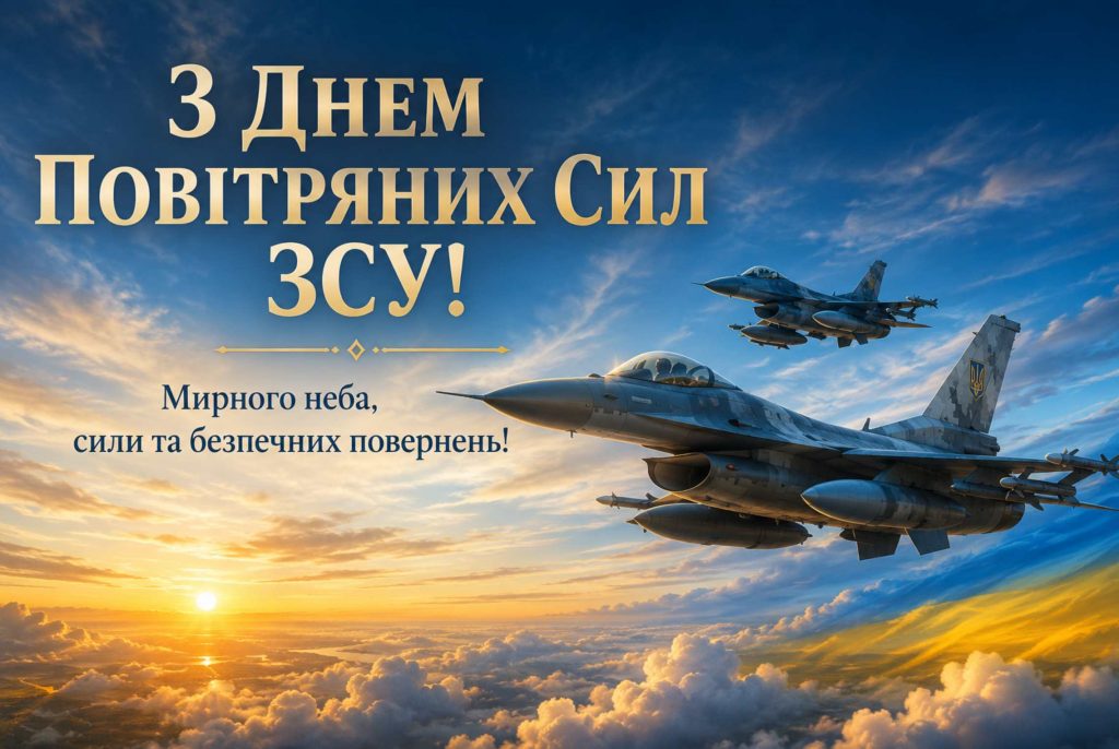 Коли День Повітряних Сил ЗСУ у 2026 році: дата, історія свята, традиції та привітання картинками, віршами і прозою