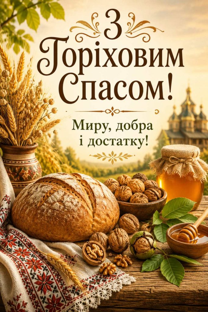 Горіховий Спас 16 серпня 2026: історія свята, традиції та найкращі картинки для привітання