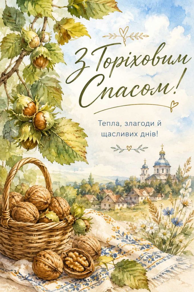 Горіховий Спас 16 серпня 2026: історія свята, традиції та найкращі картинки для привітання