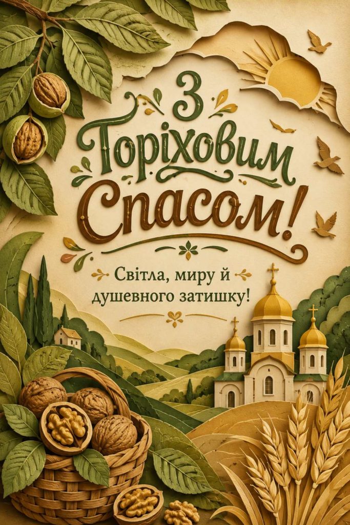 Горіховий Спас 16 серпня 2026: історія свята, традиції та найкращі картинки для привітання