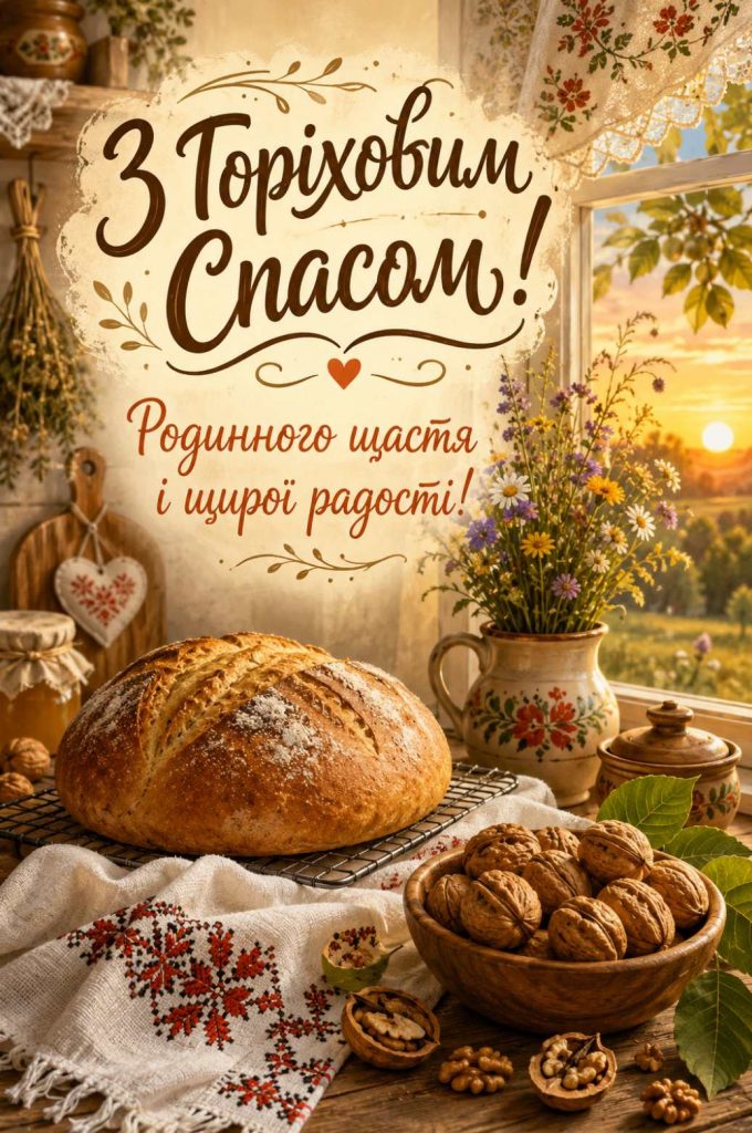 Горіховий Спас 16 серпня 2026: історія свята, традиції та найкращі картинки для привітання