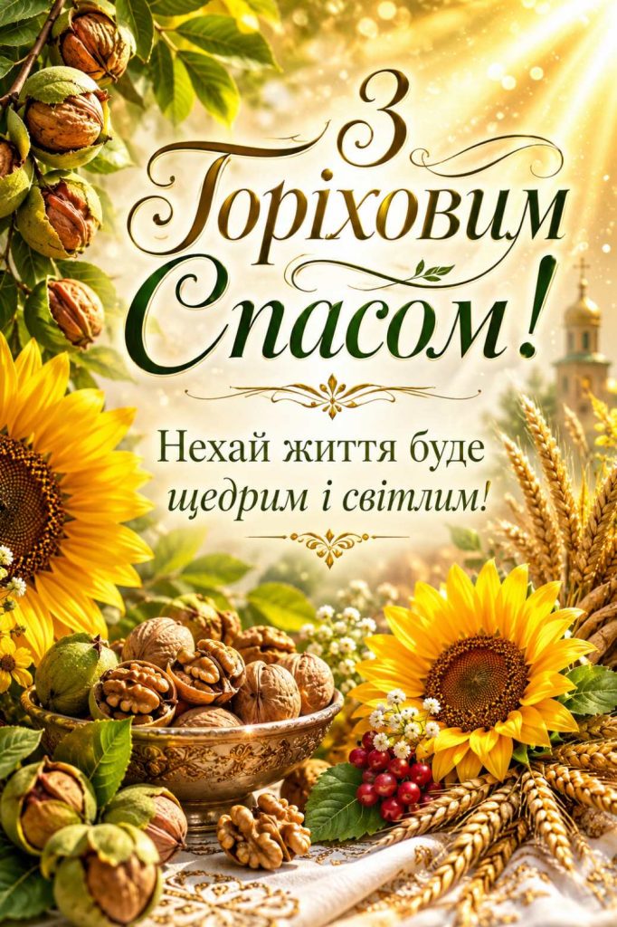 Горіховий Спас 16 серпня 2026: історія свята, традиції та найкращі картинки для привітання