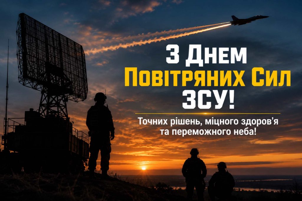 Коли День Повітряних Сил ЗСУ у 2026 році: дата, історія свята, традиції та привітання картинками, віршами і прозою