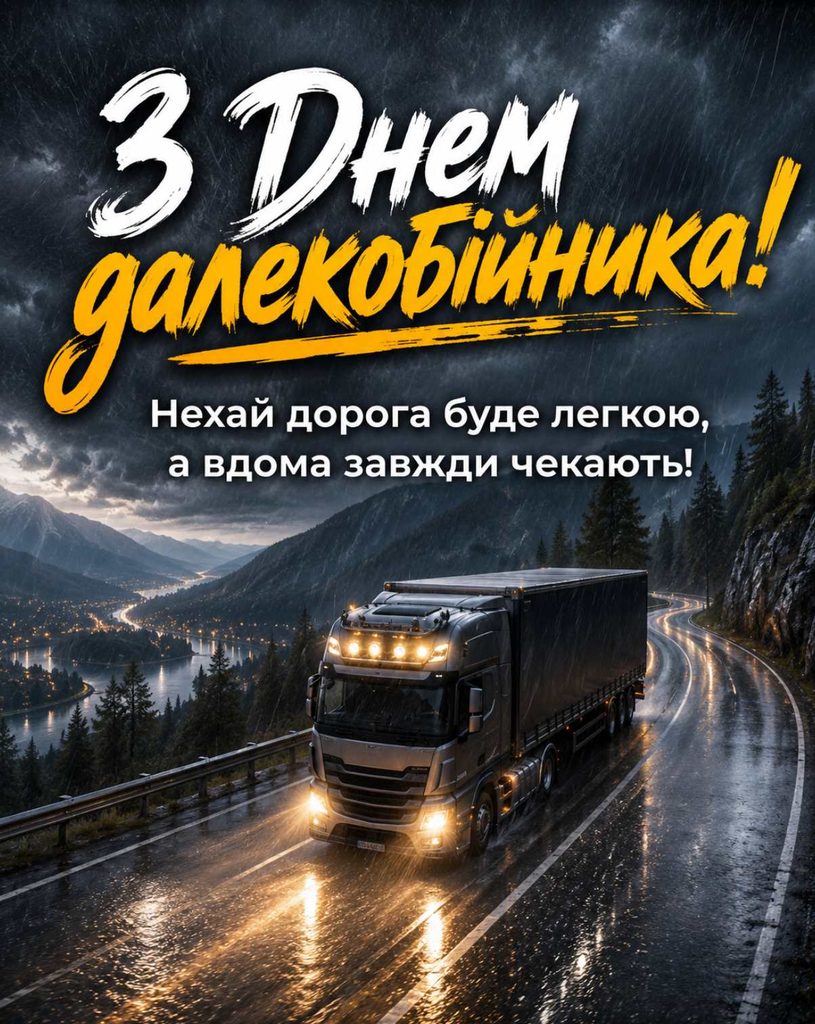 Коли день далекобійника 2026: дата свята та найкращі привітання для водіїв картинами, віршами, СМС та прозою