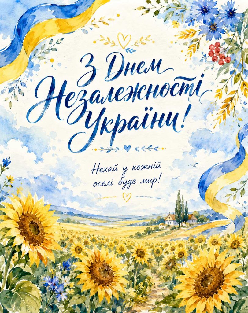Коли День Незалежності України 2026: найщиріші привітання картинками, віршами, СМС та прозою