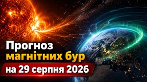 Магнітна буря 29 серпня 2026 року може досягти рівня G2 і Kp 5,67. Коли очікується пік активності в Україні та як змінюватиметься Kp протягом дня.