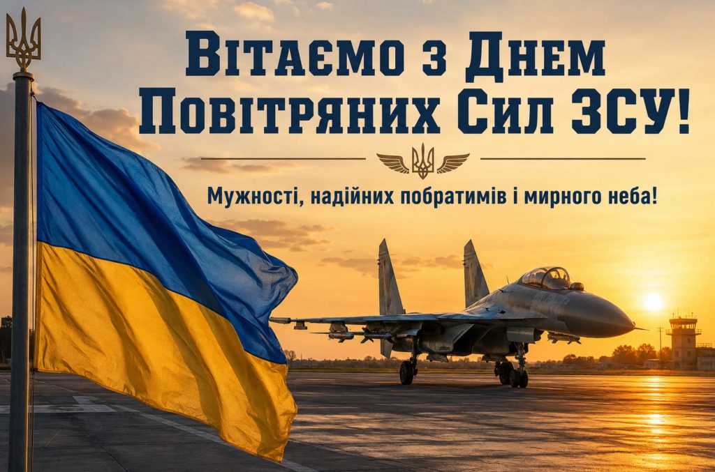 Коли День Повітряних Сил ЗСУ у 2026 році: дата, історія свята, традиції та привітання картинками, віршами і прозою