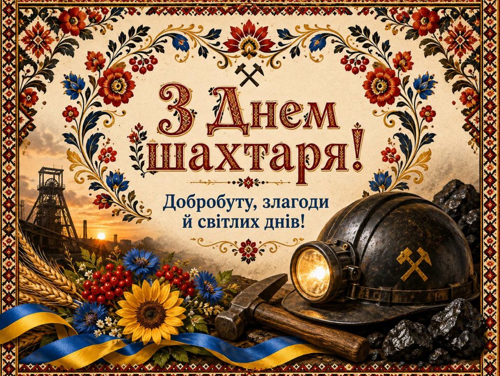 День шахтаря 2026: красиві привітання картинками, листівками та теплі слова у віршах, прозі та СМС