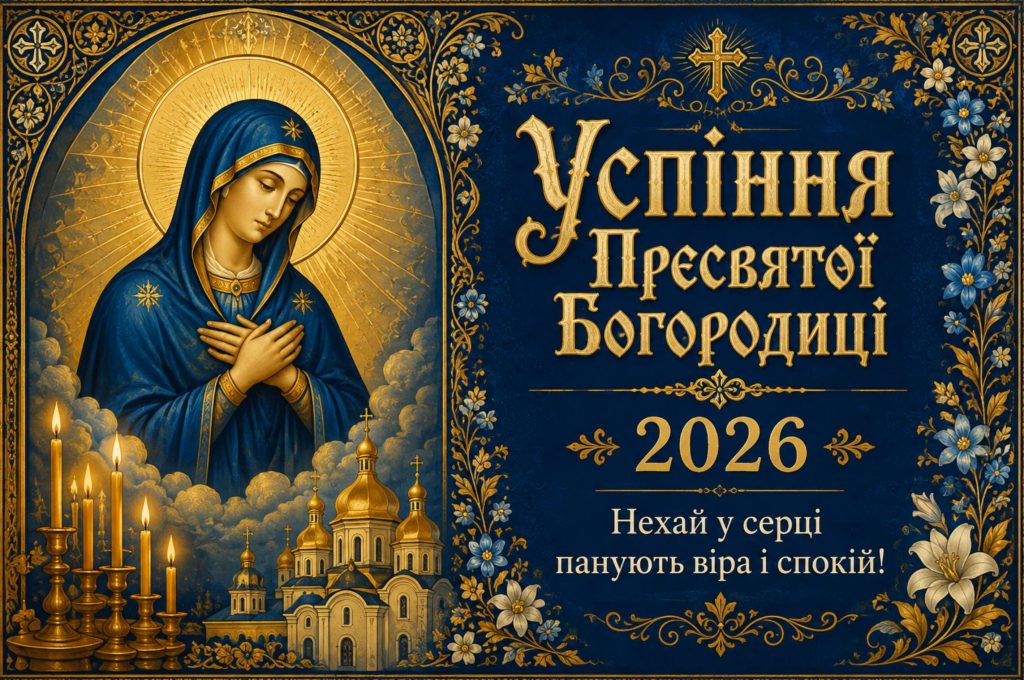 Коли Успіння Пресвятої Богородиці 2026: дата, традиції свята та красиві привітання